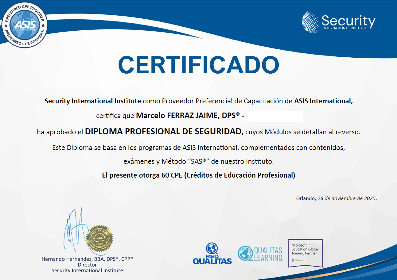 Certificado APS