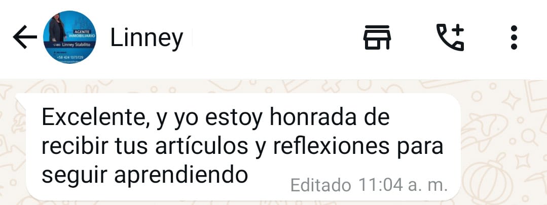 Comentarios y testimonios de lectores de El Mensaje de HOY validando la transformación y alineación energética semanal. "Excelente, y yo estoy honrada de recibir tus artículos y reflexiones para seguir aprendiendo." (Linney)