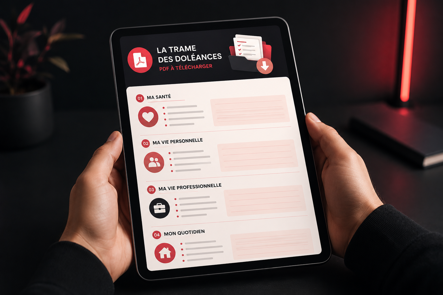 Mockup Trame des Doléances