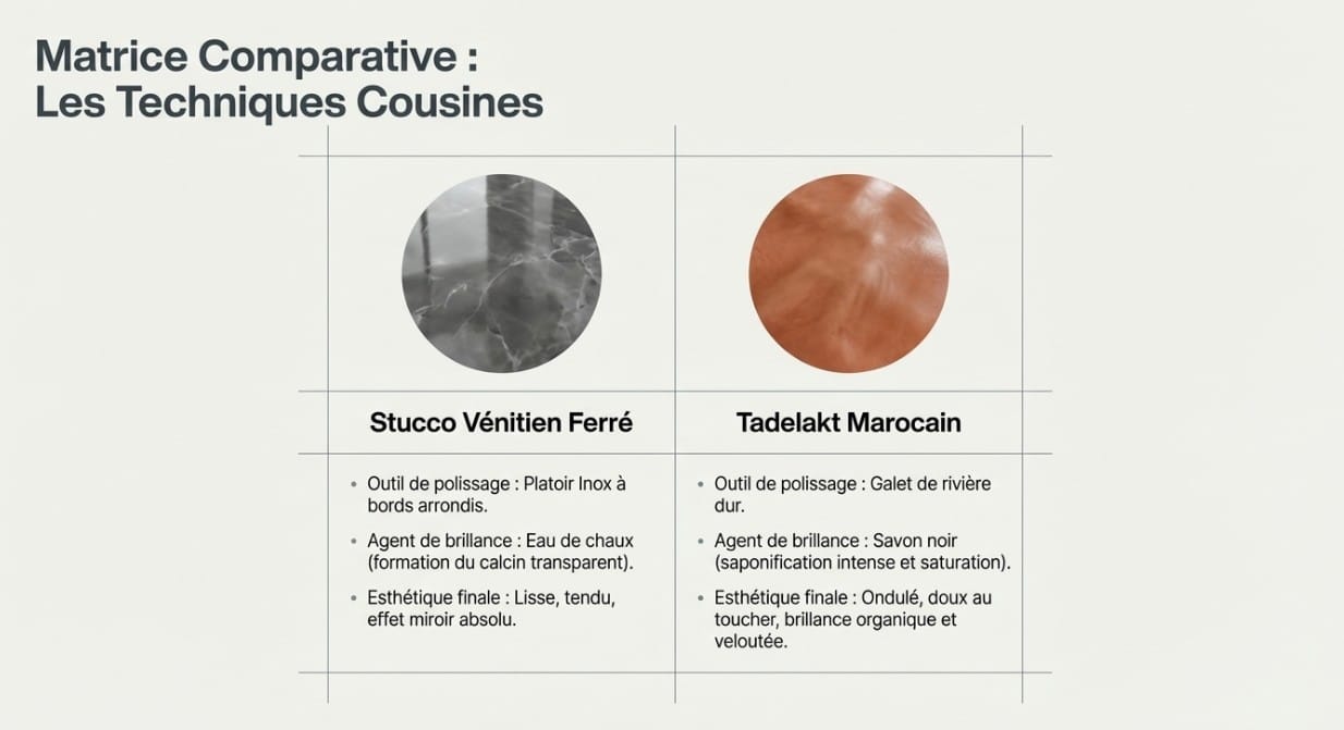 Détail texture Tadelakt marocain