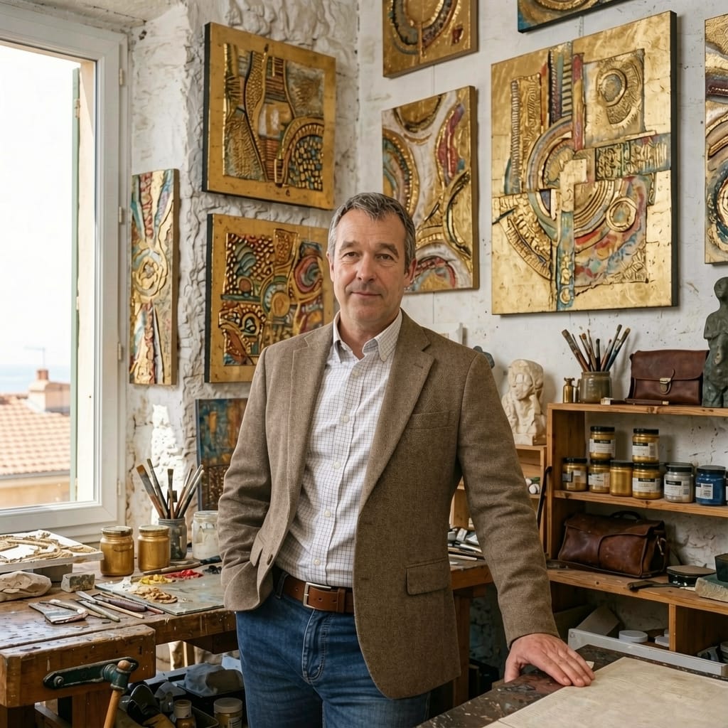 Portrait de Janos Karpati, artisan sculpteur et formateur