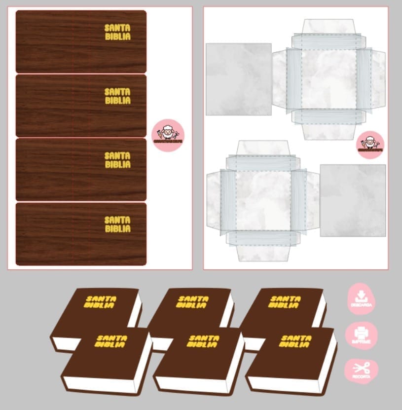 Mini Cajitas Biblia