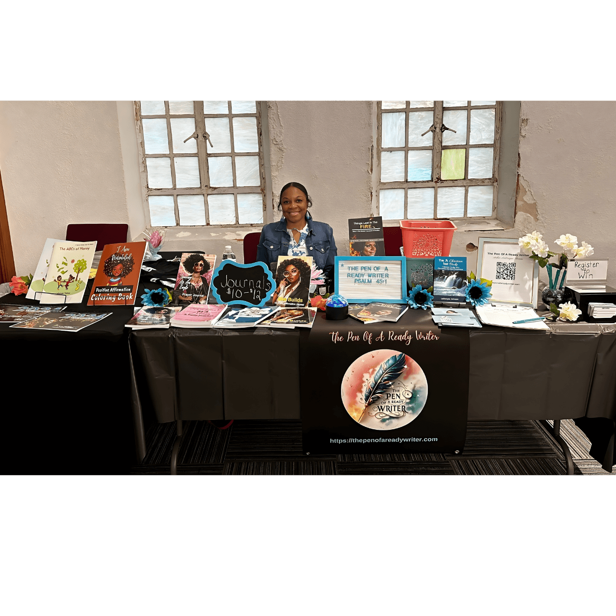 Vendor booth author event