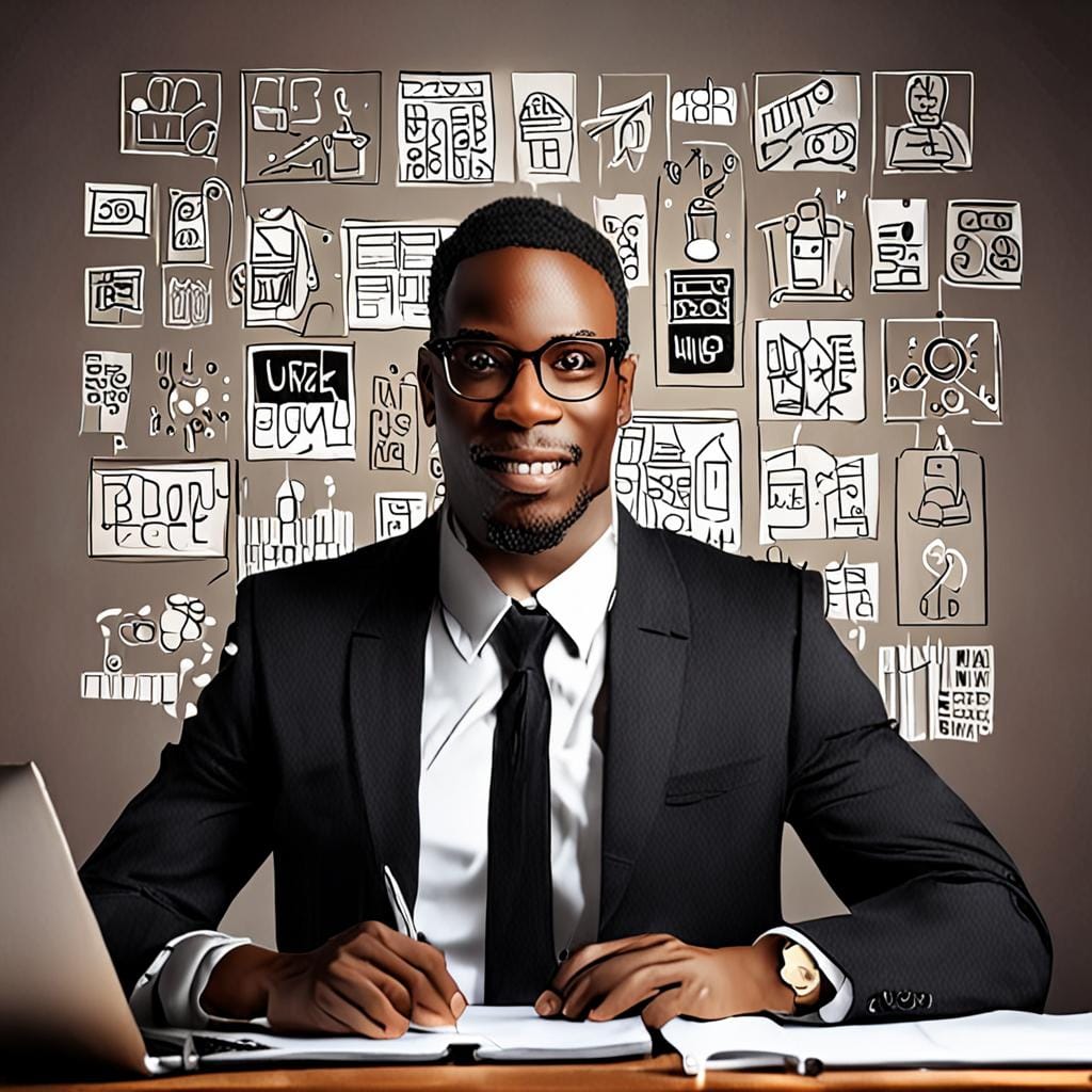 Black entrepreneur planning business growth legacy