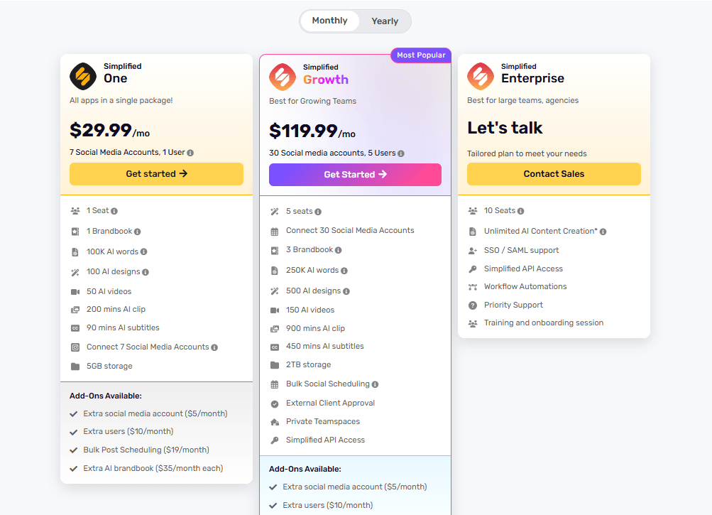 Simplified Pricing