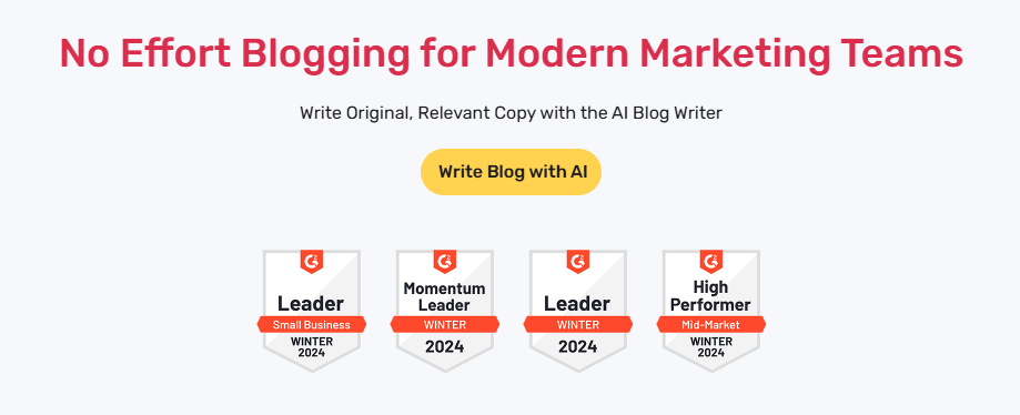 No Effort Blogging for Modern Marketing Teams