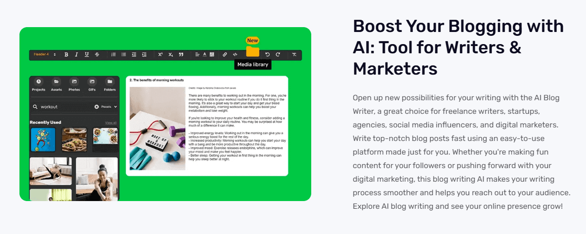Boost Your Blogging with AI Tool for Writers & Marketers
