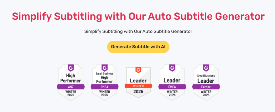 Simplify Subtitling with Our Auto Subtitle Generator