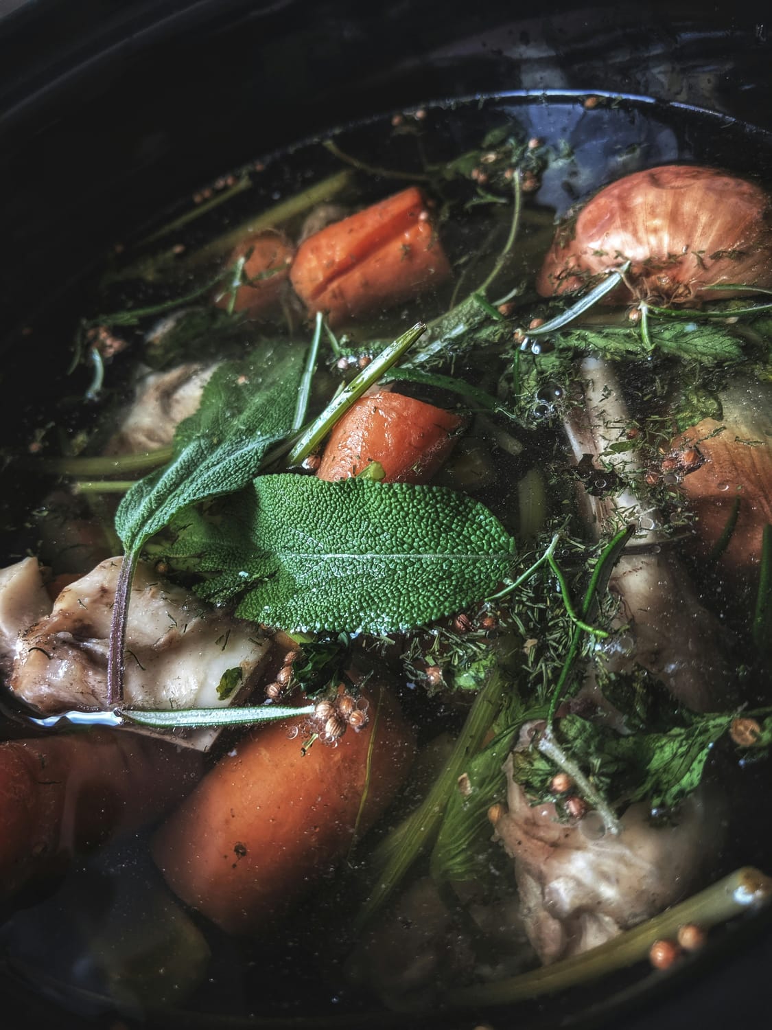 bouillon d'os post-partum