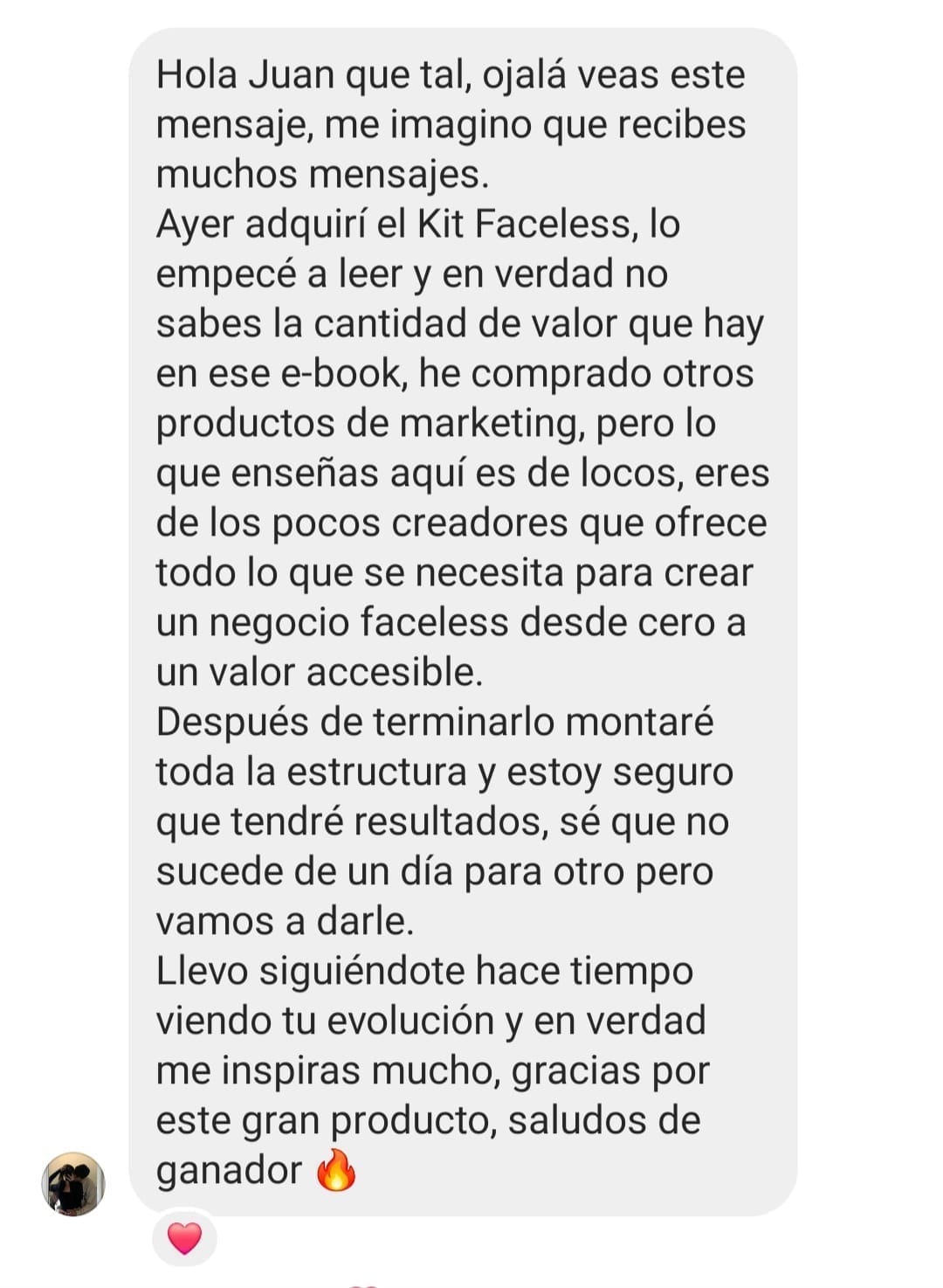 Testimonio de cliente 3