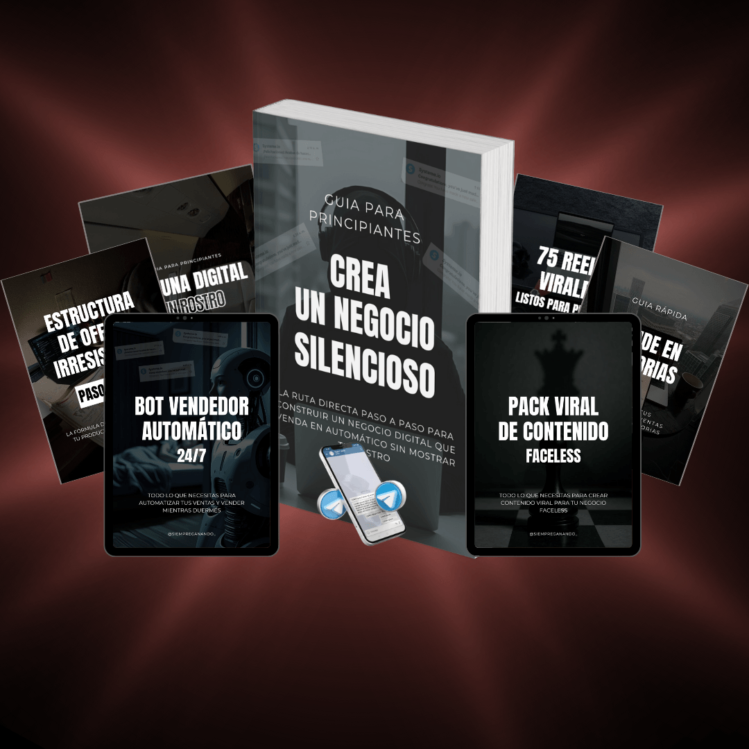 KIT "CREA UN NEGOCIO SILENCIOSO"