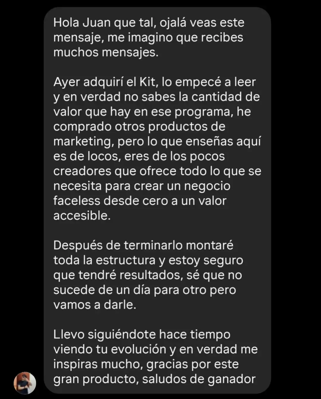 Testimonio de cliente 3