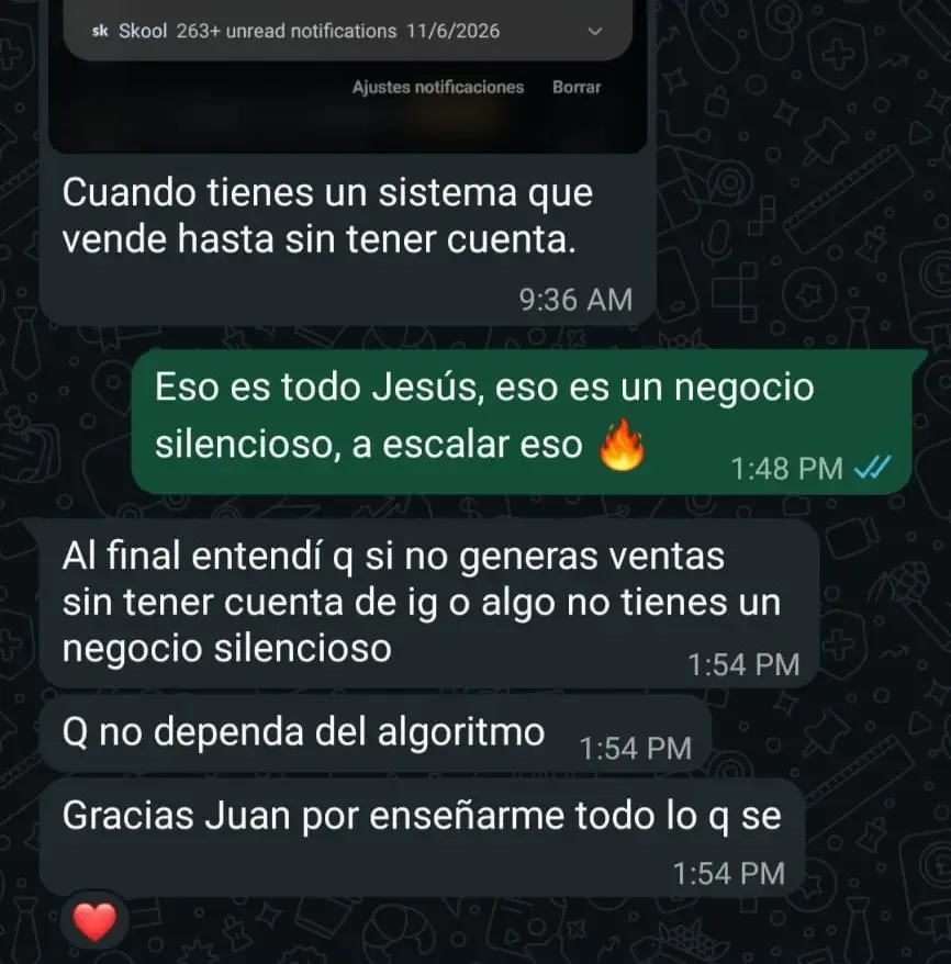 Notificación de transferencia bancaria