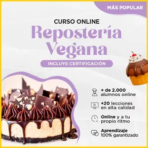 CURSO COMPLETO REPOSTERÍA VEGANA