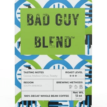 Bad Guy Blend™: Trapper Peak DECAF Coffee (Medium Roast Ground or Whole Bean)