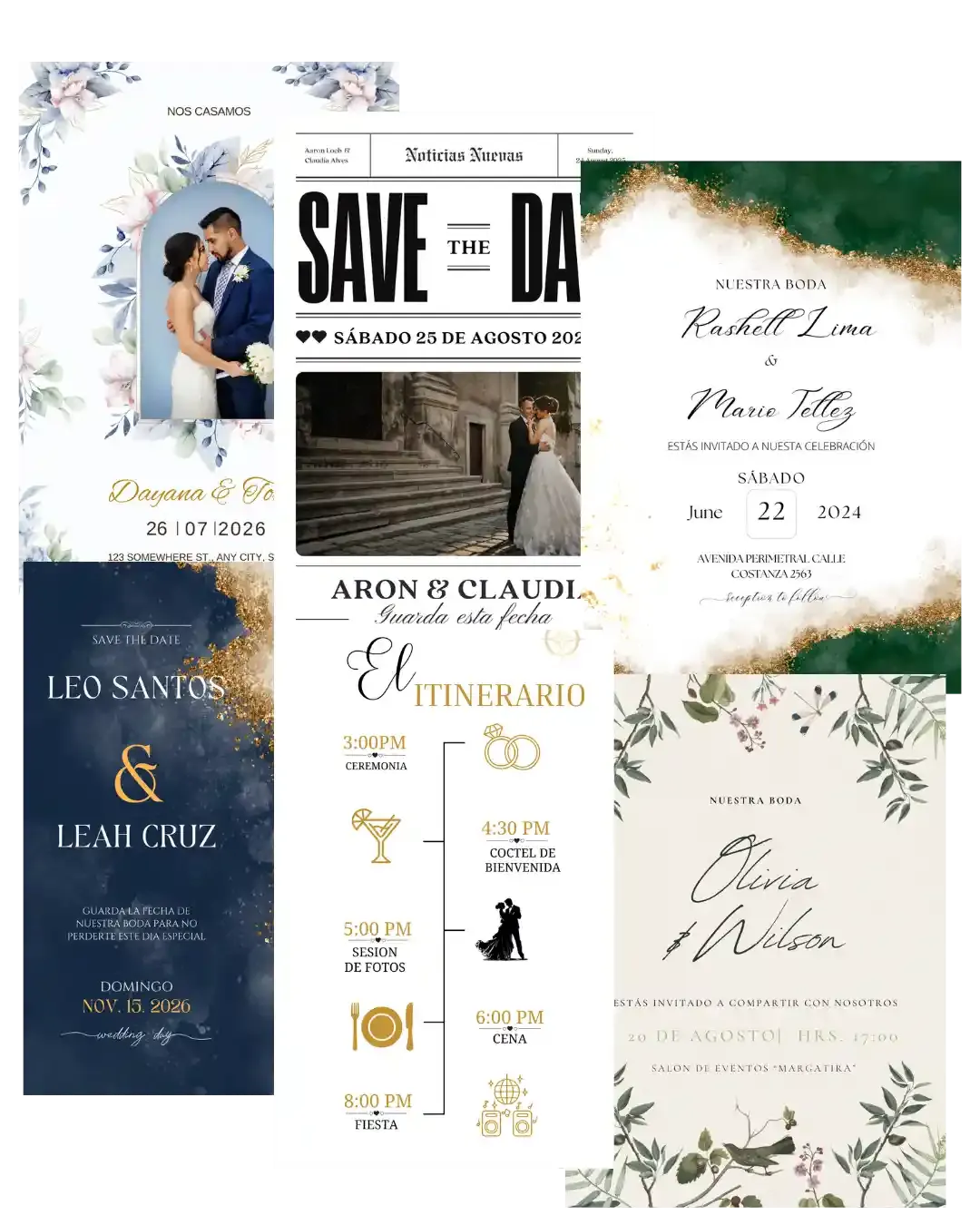 Save the Date + Cronograma del evento