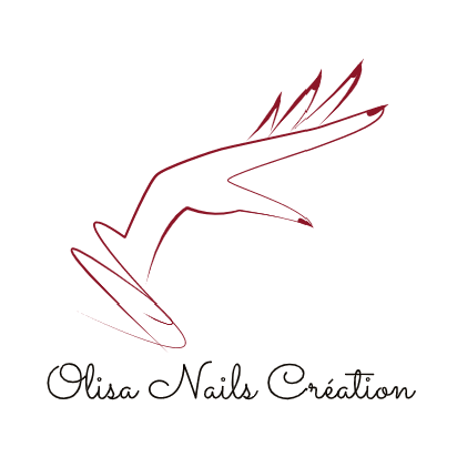 logo olisa.nails. création représentent une main design