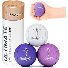 3 Balles Anti-Stress et Rééducation de la Main - Boules pour Enfants et Adultes