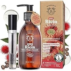 Bionoble Huile de Ricin Bio 200ml - 100% Pure, Naturelle