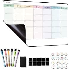 MCCORL Calendrier Tableau Organisateur Magnétique Frigo avec crayons