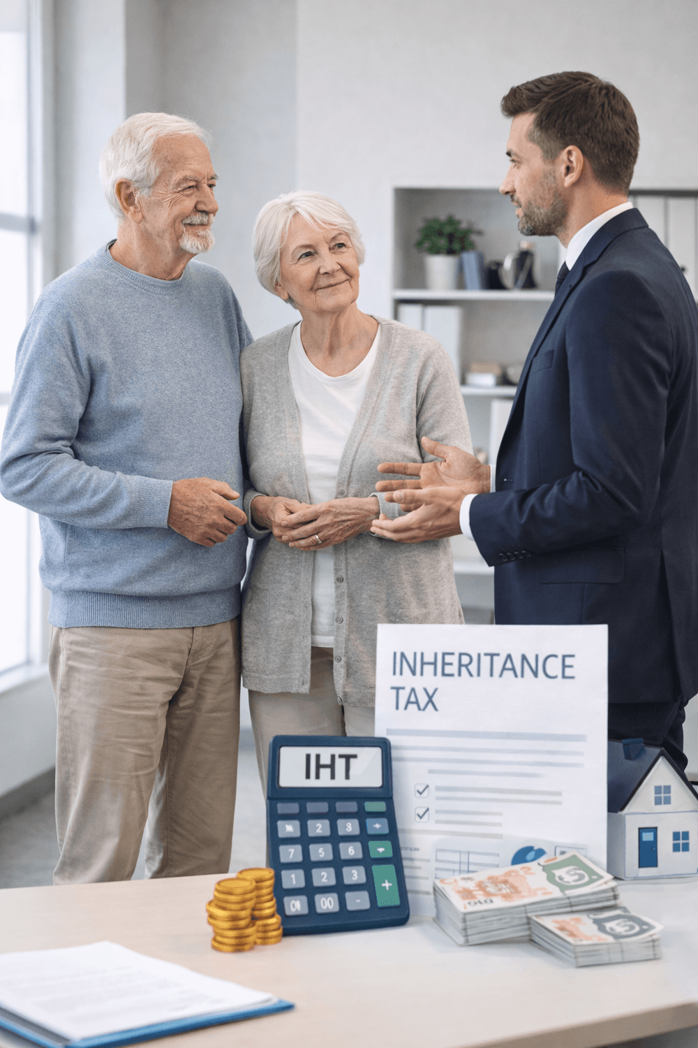 Private inheritance tax consultation in a professional office