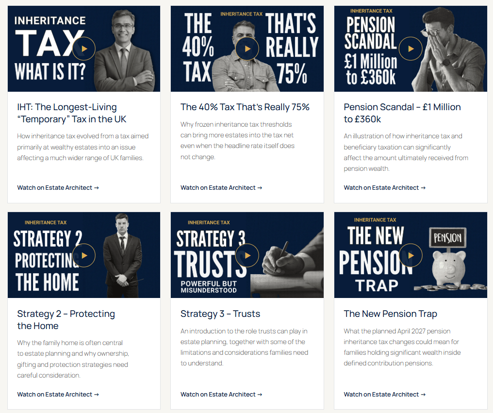 Explore the complete 32-part inheritance tax video series