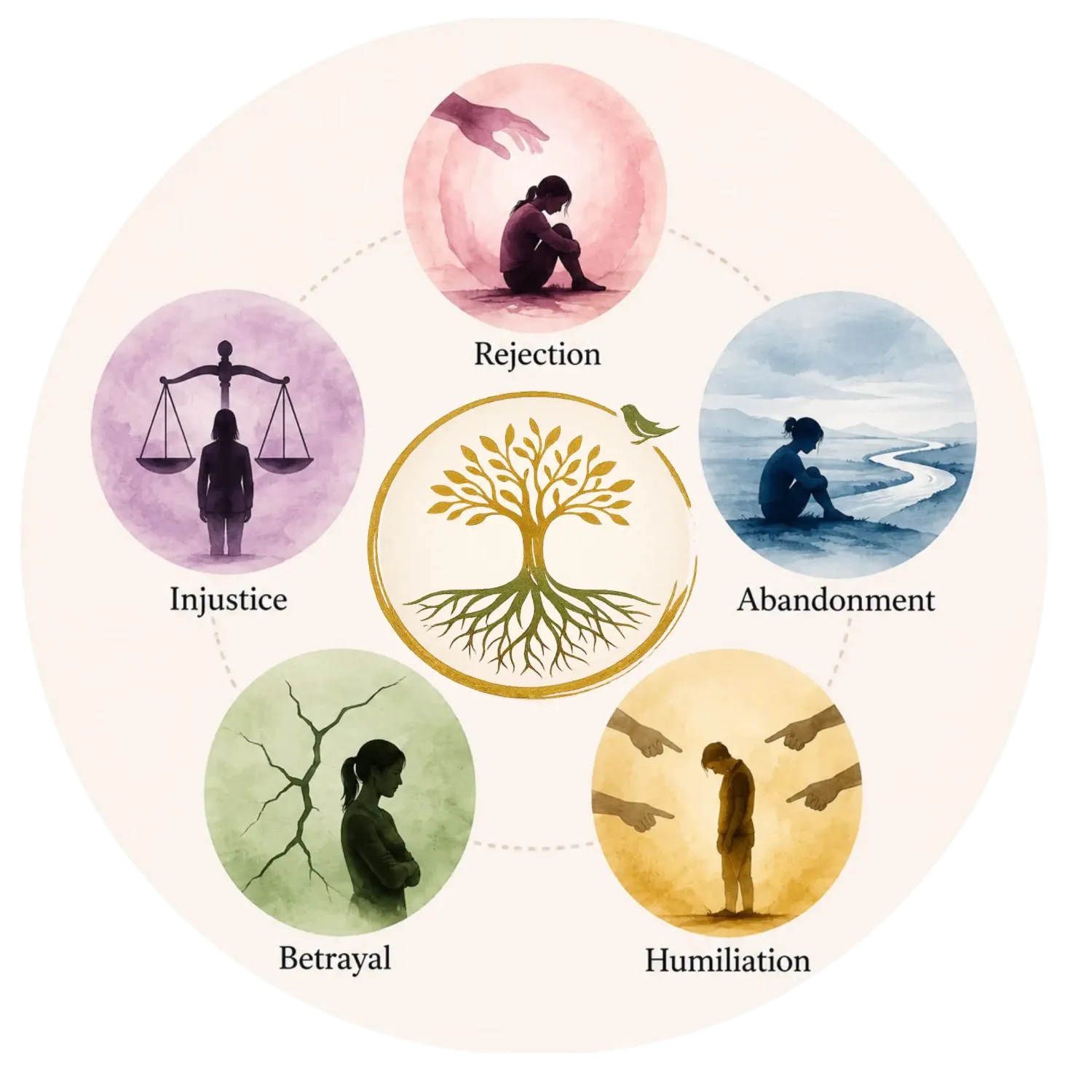 The 5 wounlds of the Soul
