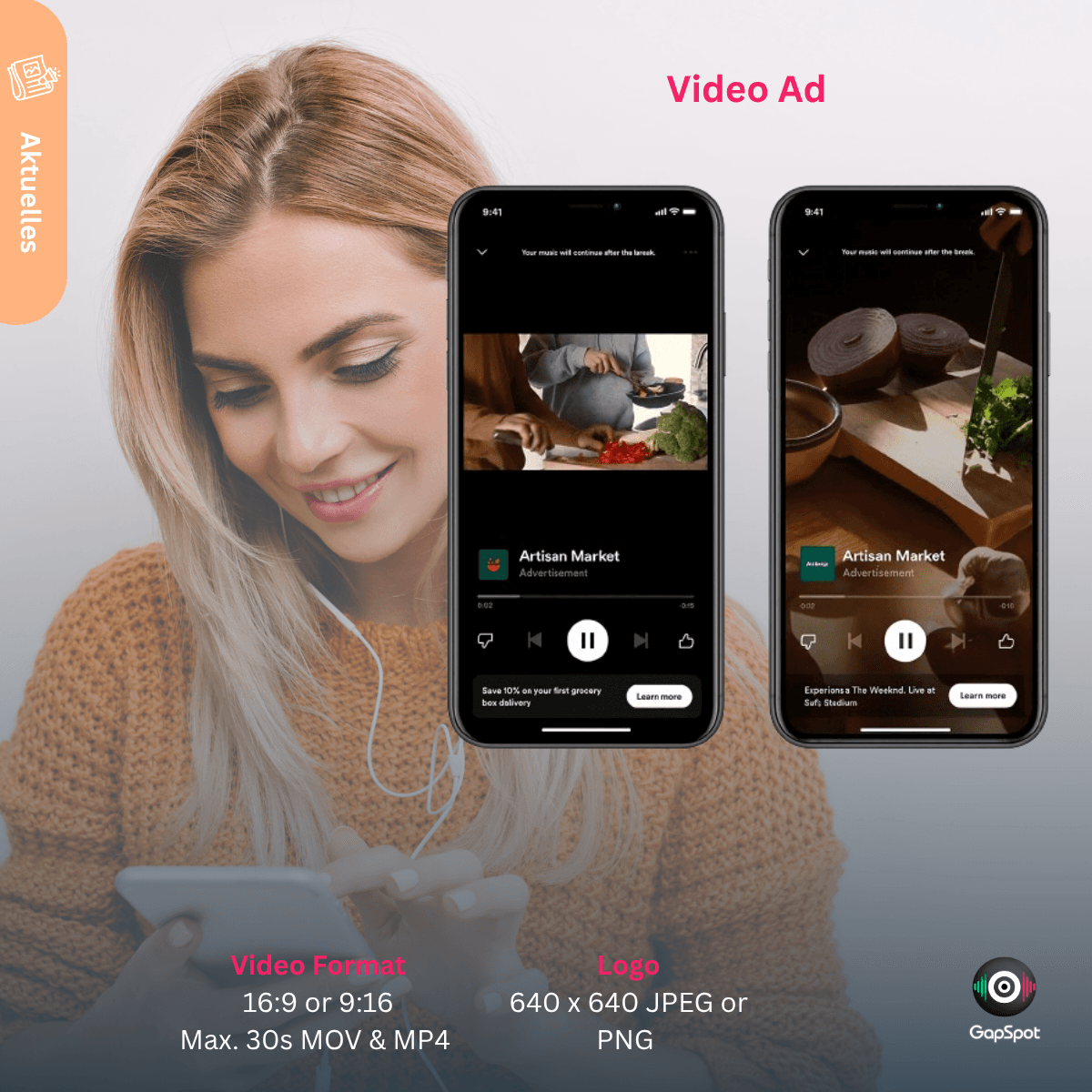 GapSpot Audio Ads auf Spotify