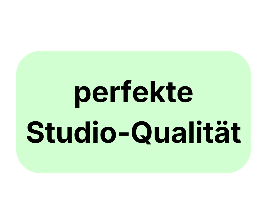 perfekte Studio Qualität für Podcast Werbung