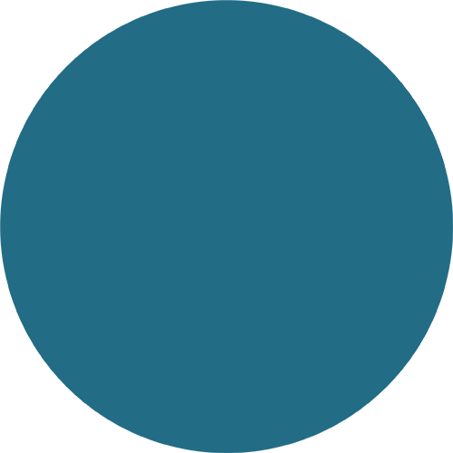 small teal circle