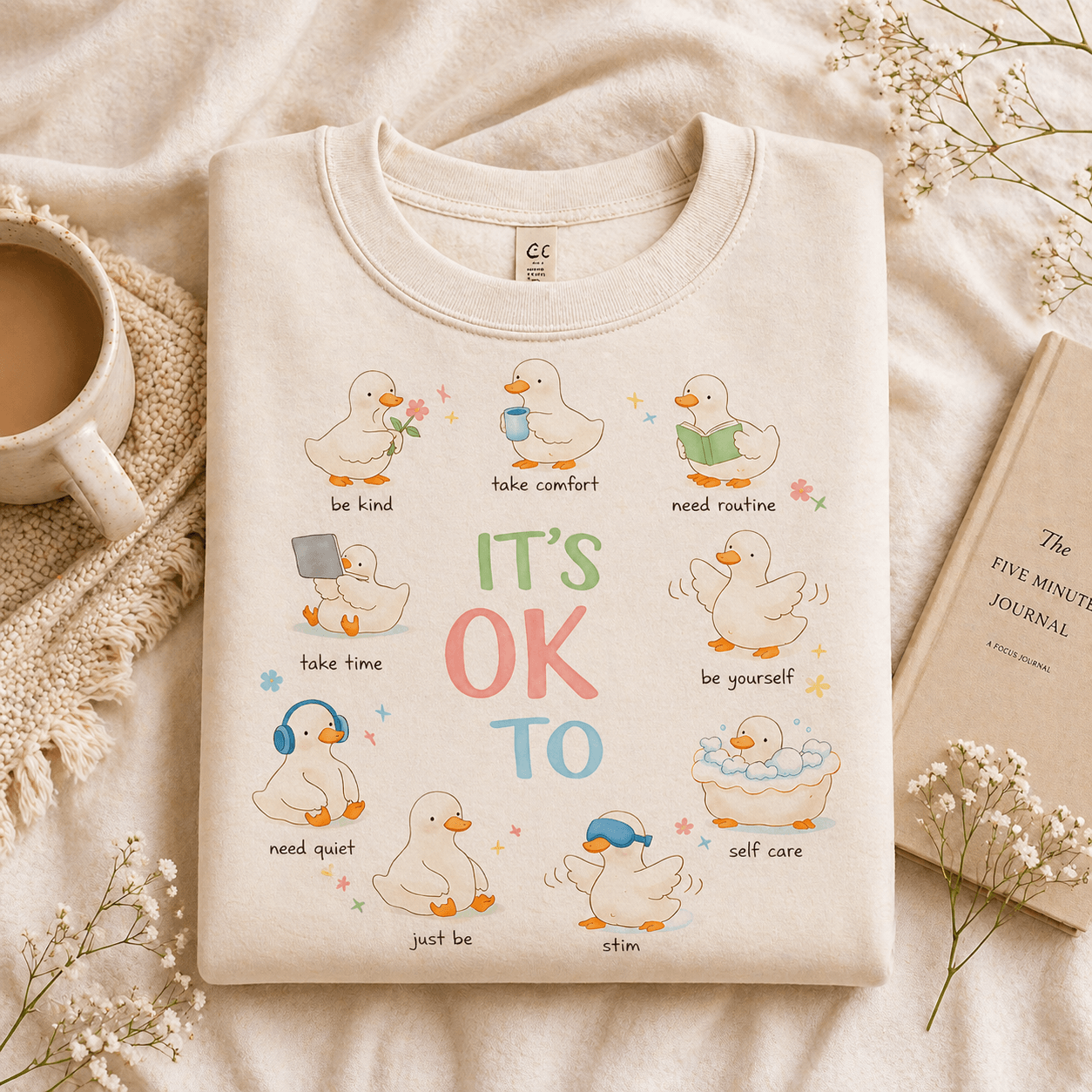 Clipart applied to a sublimation product mockup