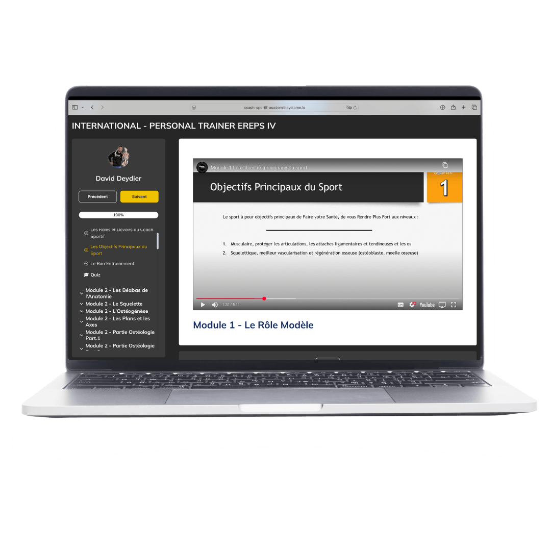 Formation e-learning 160h coach sportif