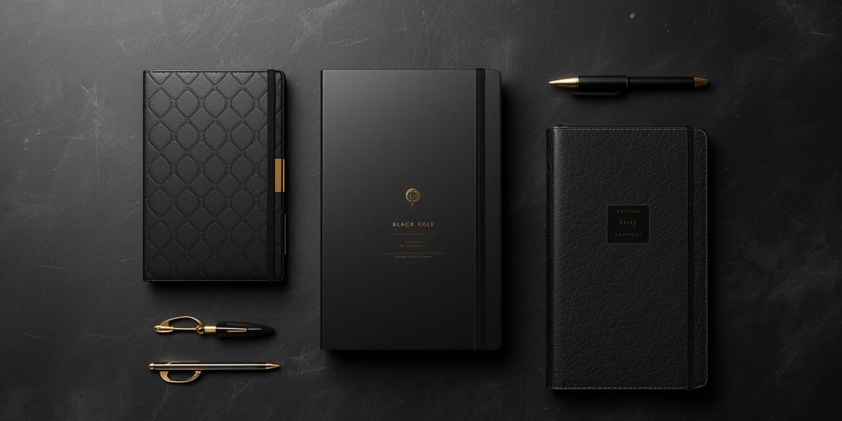 luxury black gold premium planner bundle collection