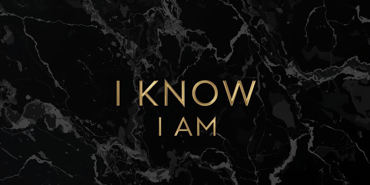 luxury black gold I KNOW I AM planner logo