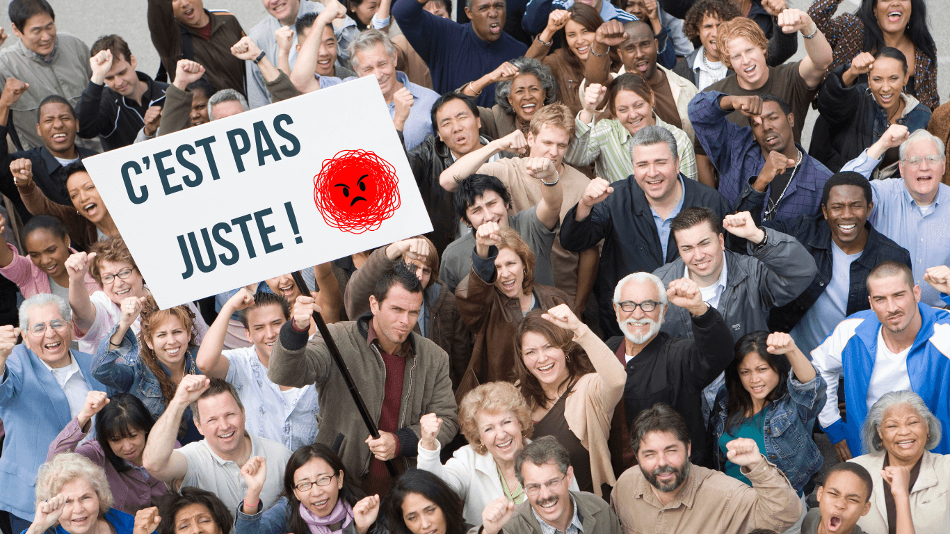 Blessure d'injustice — masque du rigide