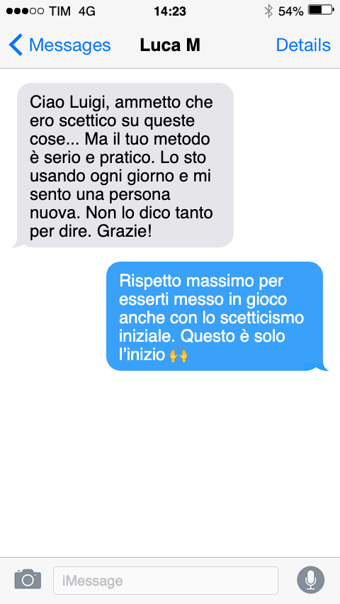 Testimonianza cliente