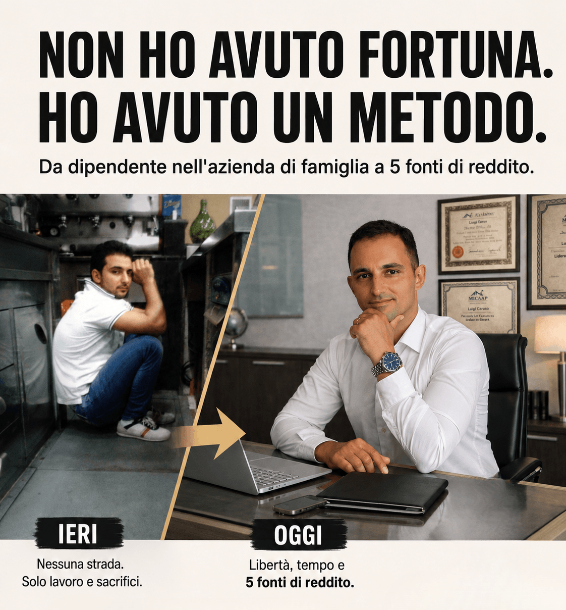 Luigi Caruso — l'uscita costruita con metodo