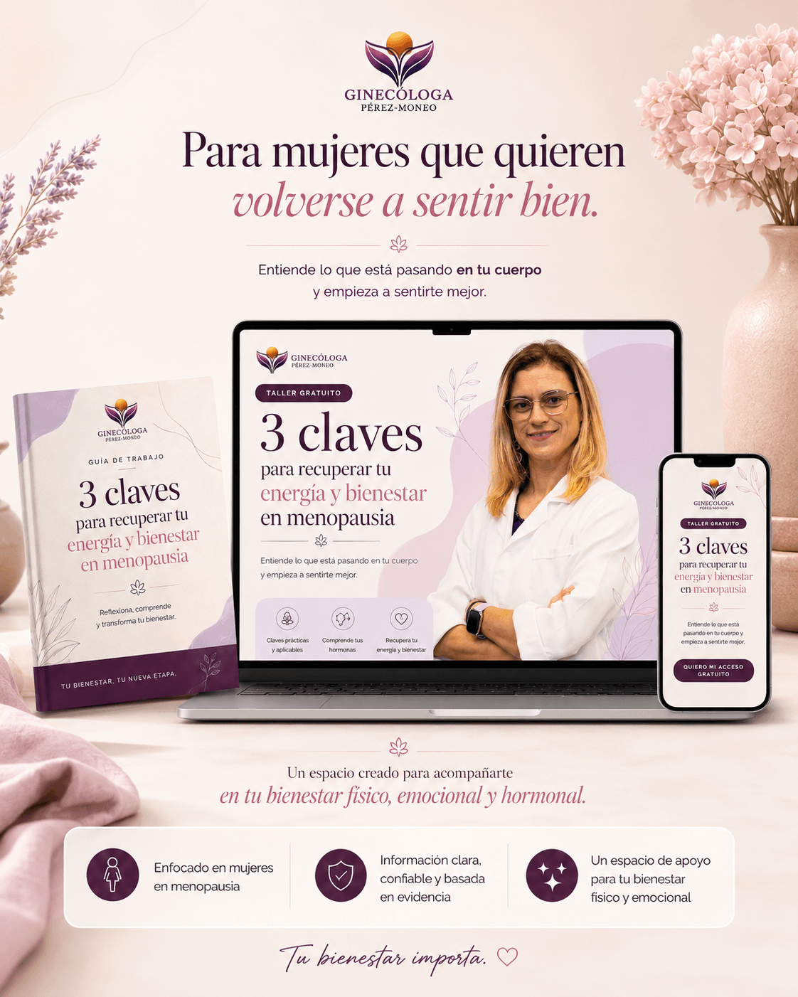 Taller gratuito 3 claves para recuperar tu energía y bienestar en menopausia