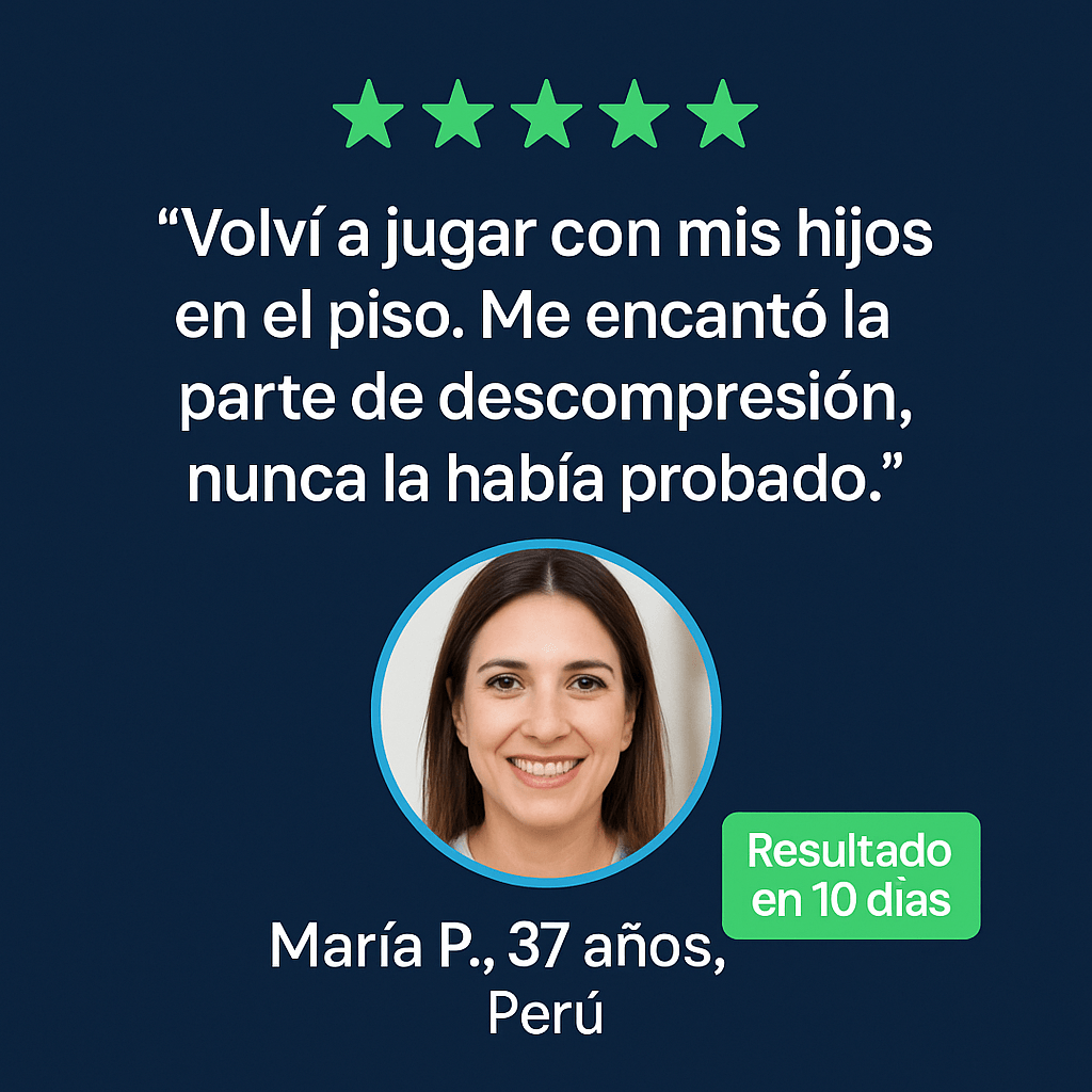 Volvió a moverse sin miedo