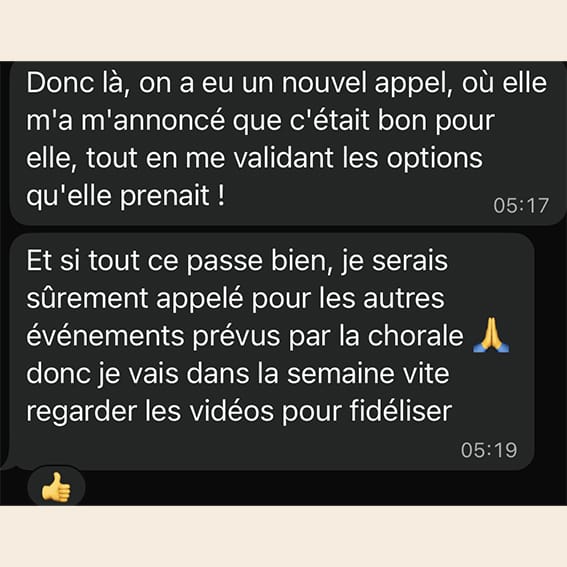 Avis client