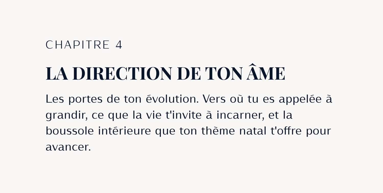 Pancarte avec le texte : Une harmonie intérieure Celle qui ne se laisse plus emporter par le tourbillon du quotidien, mais qui sait ramener le calme en elle pour agir avec justesse et sérénité.