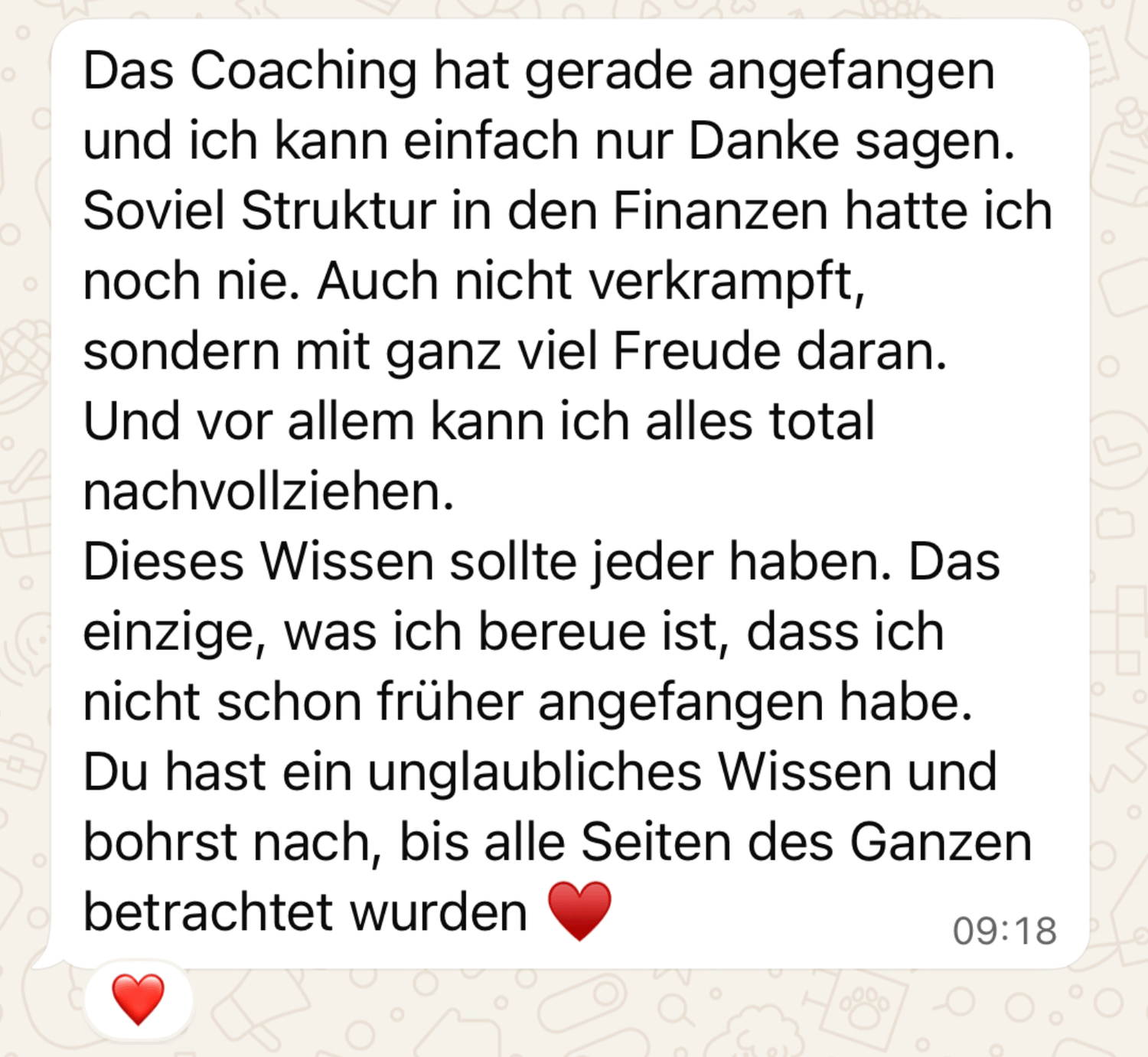 Originale Kundinnenstimme über neue Struktur und verständliches Finanzwissen