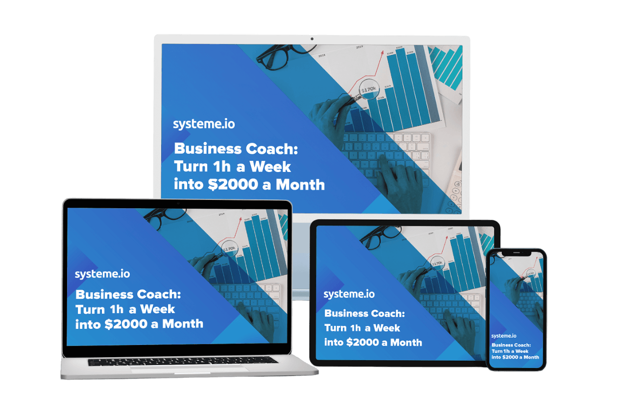 business coach: turn 1h a week into $2000 a month