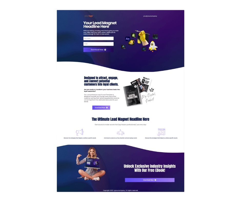 preview of lead gen funnel