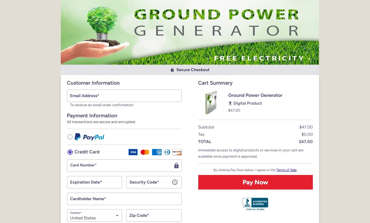 Ground Power Generator System