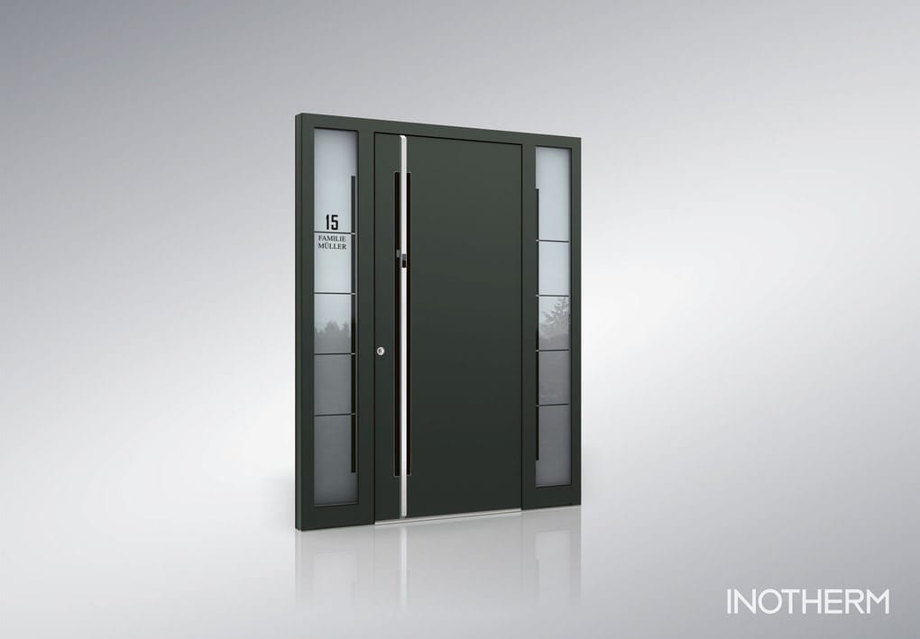 Moderne einfache Haustür Modell AGE1030-7016rgb