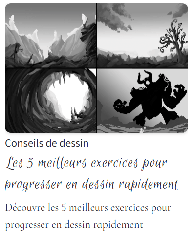 exercices pour progresser en dessin