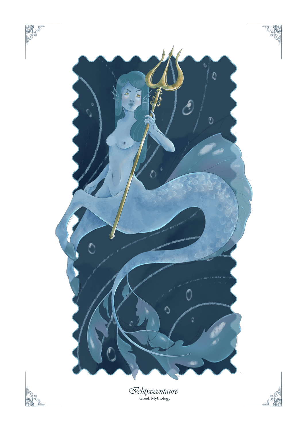 Illustration d'Ichtyocentaure par le cœur de marie illustrations