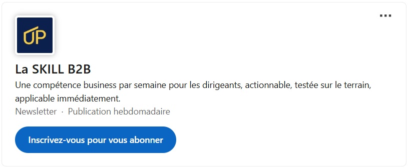 Newsletter LinkedIn LA SKILL B2B