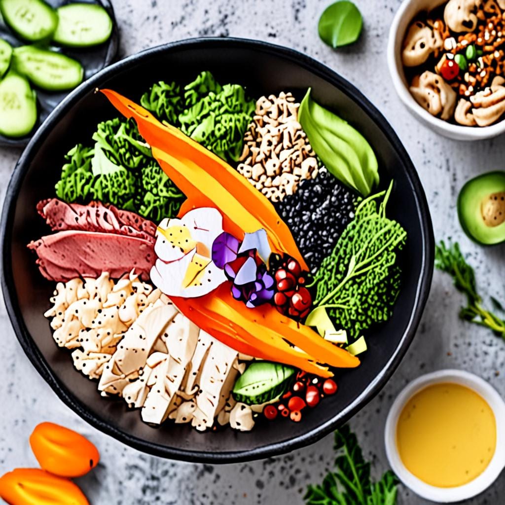 healthy keto meal bowl